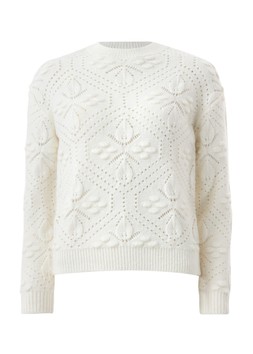 Matalan Cable Bobble Jumper White £22