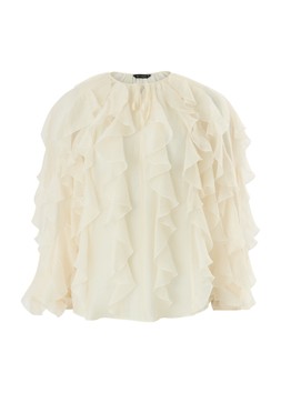 Matalan Cream Ruffled Blouse £22