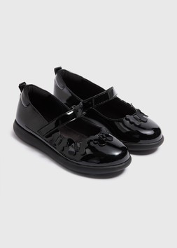 Matalan Girls Black Scuff Resistant School Shoes £16