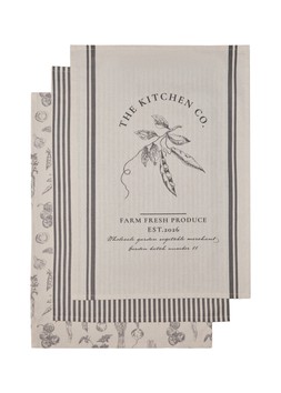 Matalan Kitchen Veg Tea Towels £5.50