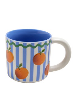 Matalan Orange Blue Mug £5