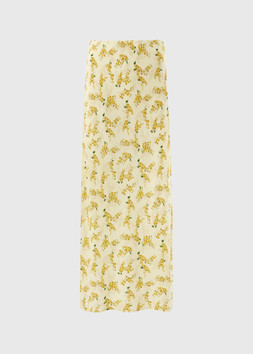 FLORAL LACE TRIM MIDAXI YELLOW £20