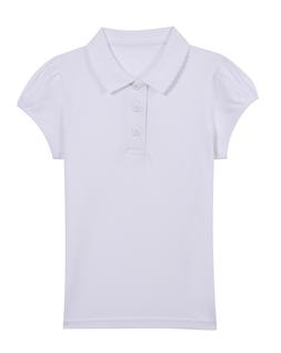 Matalan Girls 2 Pack White Scallop Collar School Polo Shirts &pound;4 - &pound;6