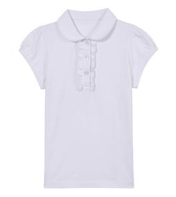Matalan Girls White Jersey School Polo Shirt &pound;4 - &pound;5