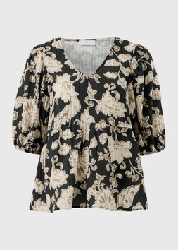 PAISLEY BOHO BLOUSE BLUE £18