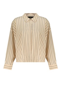 Camel Pinstripe Shirt