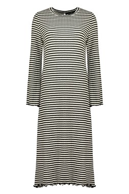 Carys Midi Ribbed Stripe Dress