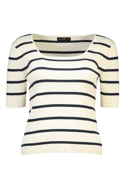 Stipe Square Neck Top