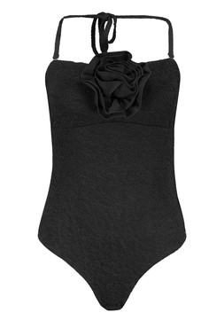 Black Corsage Swimsuit