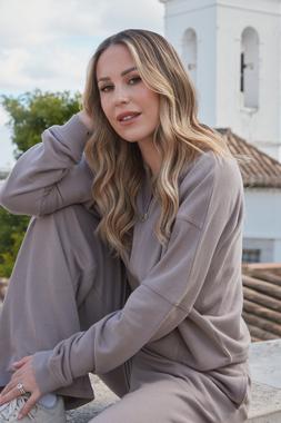 F&F Active x Kate Ferdinand January 2025 - Mink Bomber Jacket £22.50 & Mink Wide Leg Jogger £19.50