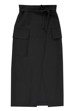 Formal Cargo Midi Skirt