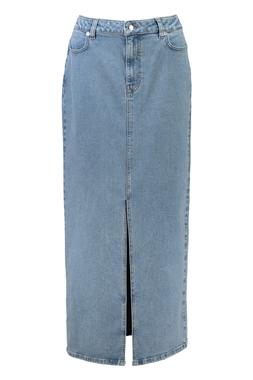 Blue Midwash Denim Midaxi Skirt
