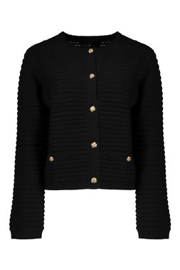 Black Button Up Cardigan