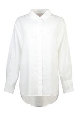 White Poplin Oversized Shirt