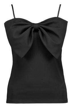 Black Oversized Bow Cami