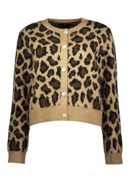 Animal Crew Neck Cardigan