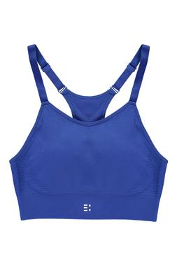 Blue Active Racerback Crop Top