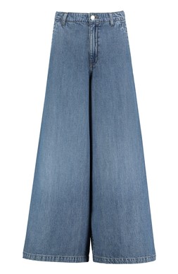 Blue Midwash Super Wide Palazzo Jean