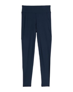 Navy Ribbed Legging