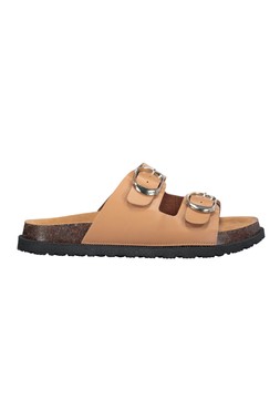 Double Strap Tan Footbed Sandal