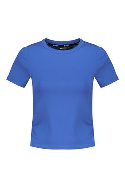 Blue Ribbed Tee