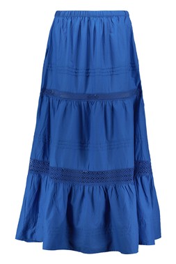 Blue Capri Cobalt Boho Skirt