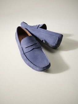 Dune London SS25 Stills Bradlay 99 GBP blue nubuck www.dunelondon.com