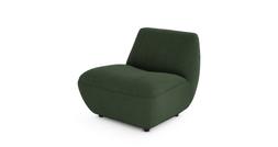 DFS Calix accent chair in forest green boucle