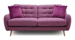 French Connection Camden Four-Seater Sofa in plum combination, available exclusively at DFS