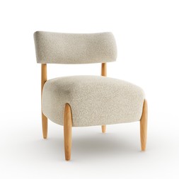 30925799 Edited Life Raya Cocktail Chair Pebble Boucle Natural £169