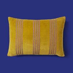 30933008 Sophie Robinson Ric Rac Stripe 60x40 Cushion Chartruse £28