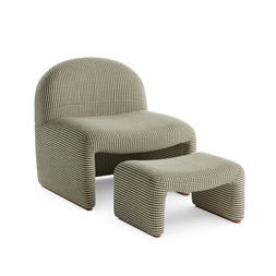 30968965 Monty Bobble Chenille Accent Chair And Footstool £249