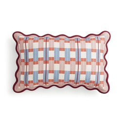 30971515 Wave Checkerboard Rectangle Cotton Cushion £12