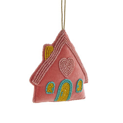 30974773 Beaded House Hanging Decoration £3.50
