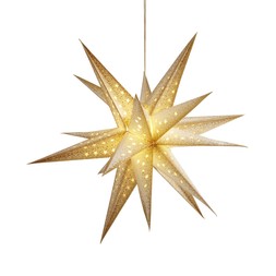 30976559 Light Up Gold Paper Star £12