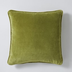 Clara cushion moss green £14