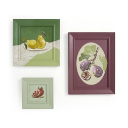 Food Set of 3 Handpainted Wall Art £40