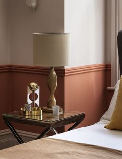 Furniture Village - Noir Lamp Table, &pound;269, Argenta Table Lamp, &pound;99