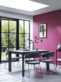 Furniture Village - Baron Extending Dining Table, 4 Chairs, &pound;1295, Nero Framed Art, &pound;89