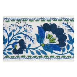 Enamel Flower in indigo TRDG0023/01