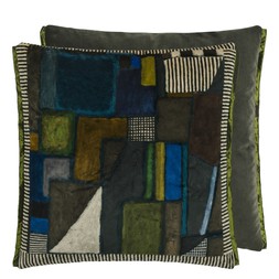 RAKU PATCHWORK CHOCOLATE CUSHION CCDG1579