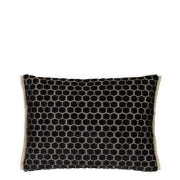 JABOT NOIR VELVET CUSHION CCDG1478