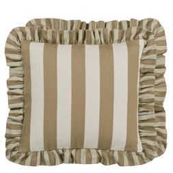 Berkeley Stripe Natural Cotton Cushion