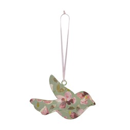 Blossom Print Metal Bird £5