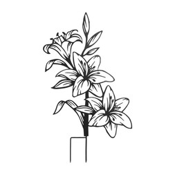 50081147 £18 Lillies Silhouette