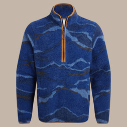 Rawthey Half Zip in Juniper Berry Print £75.00