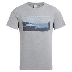 Men's National Trust Sabden Short Sleeved T-Shirt | Soft Grey Marl