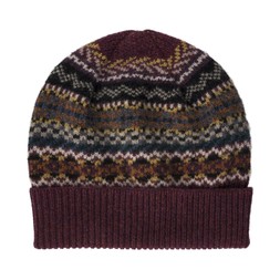 National Trust Fairisle Knit Burgundy Hat_gbp_25