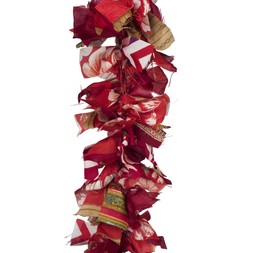 Namaste Red Recycled Sari Tinsel_gbp_15