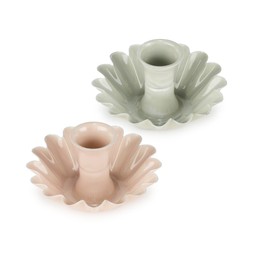 Enamel Cupped Flower Candle Holder £7